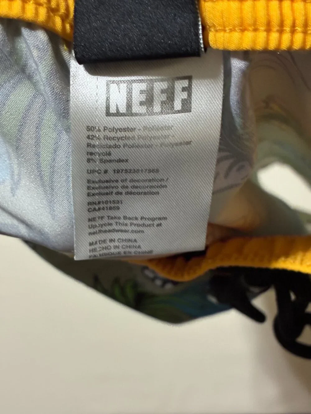 Neff Swim Shorts; Multi-color; Ducks; Floral; Size M